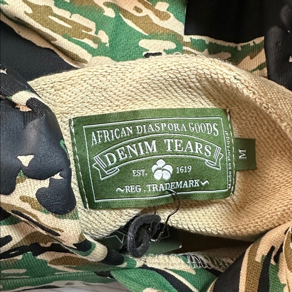 Denim Tears Tiger Camo Cotton Wreath Hoodie Size M - Picture 5 of 7